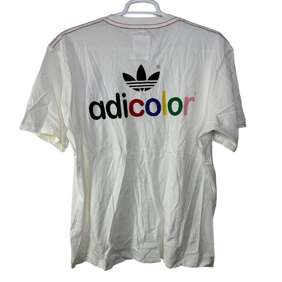 Adidas Men's 2XL T Shirt Adicolor White Series Y2K 2005 Graphic Short Sleeve - Picture 2 of 8